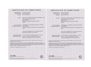 US UL Certification (Certificate)